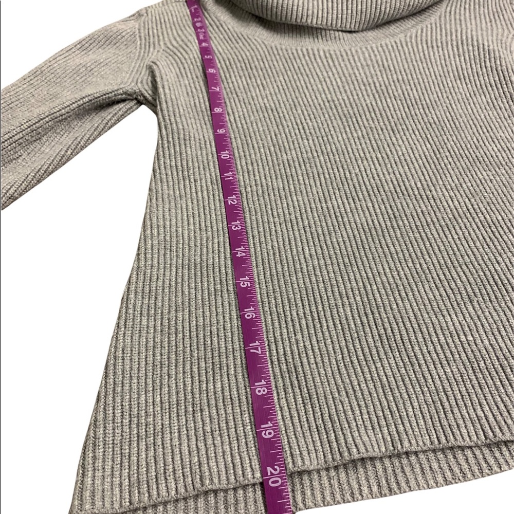 Evolution by Cyrus Cowl Neck Cropped Sweater | Gray | Womens Small - Picture 4 of 7